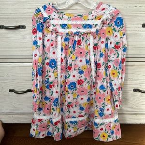 Mini Boden LS Flower Dress 3-4T